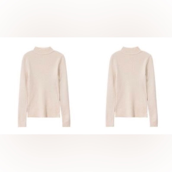 Off white long sleeve knitted Tee - Picture 2 of 3